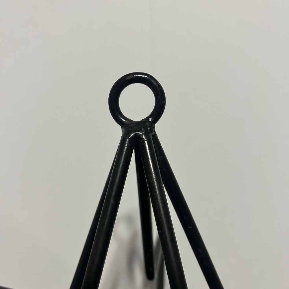 Wrought Iron 3D Star Pillar Candle Holder 12" Primitive - Picture 8 of 9